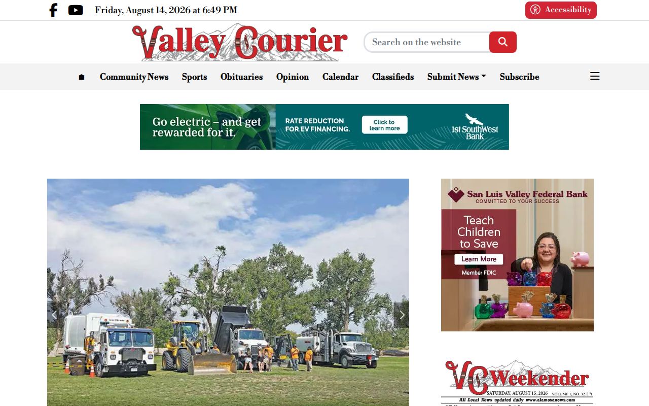 Valley Courier regional Saguache County crime news source